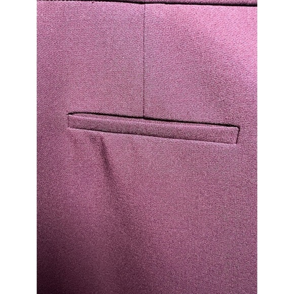 Antonio Melani Button Detail Knee Length Pencil Skirt Size 4 Burgundy - Picture 8 of 9
